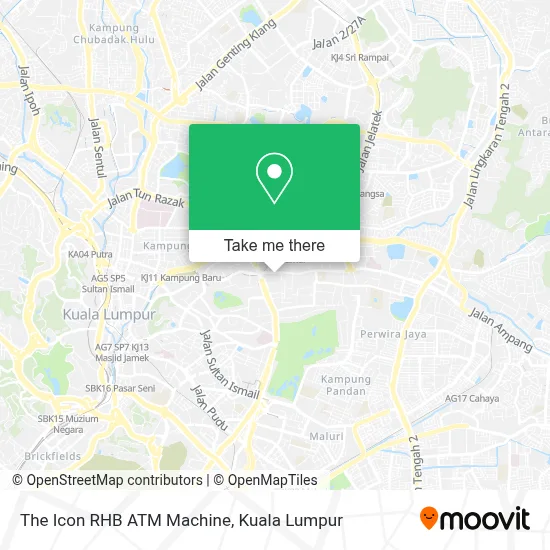 The Icon RHB ATM Machine map