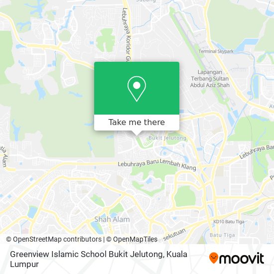 Peta Greenview Islamic School Bukit Jelutong