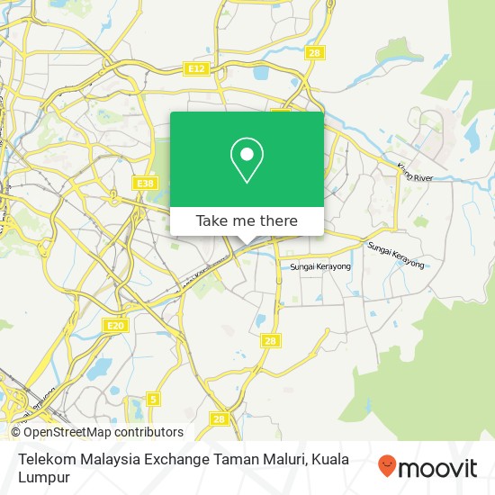 Telekom Malaysia Exchange Taman Maluri map