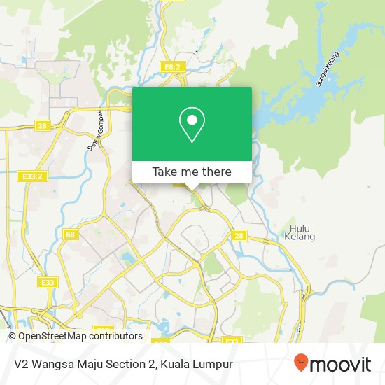 V2 Wangsa Maju Section 2 map