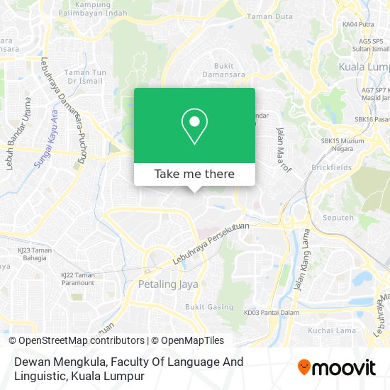 Peta Dewan Mengkula, Faculty Of Language And Linguistic