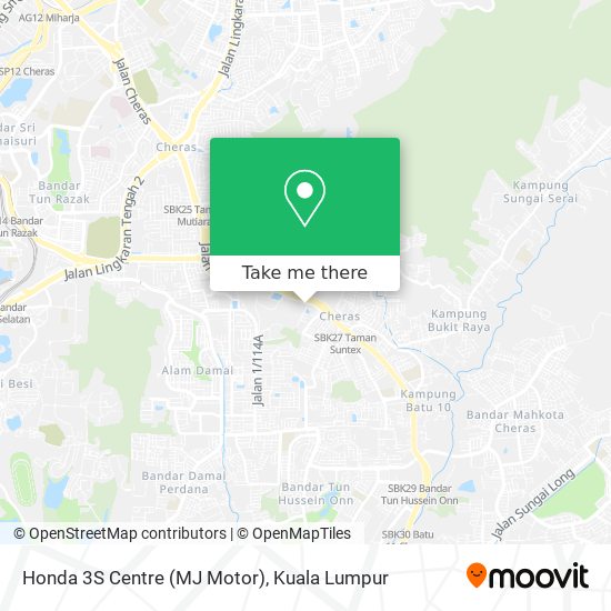 Honda 3S Centre (MJ Motor) map