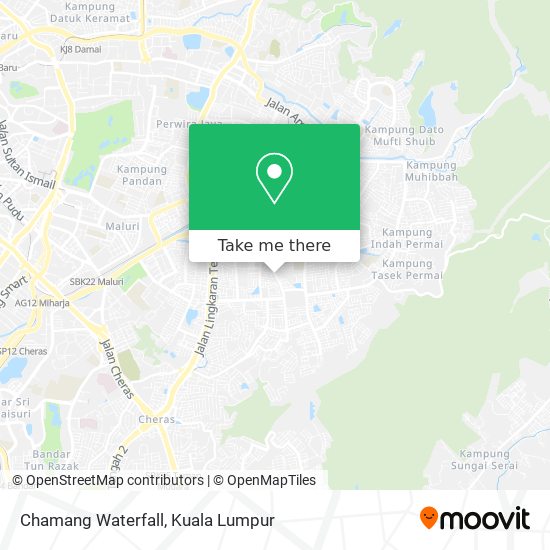 Chamang Waterfall map