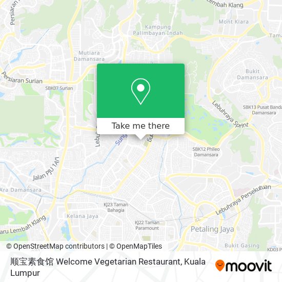 顺宝素食馆 Welcome Vegetarian Restaurant map