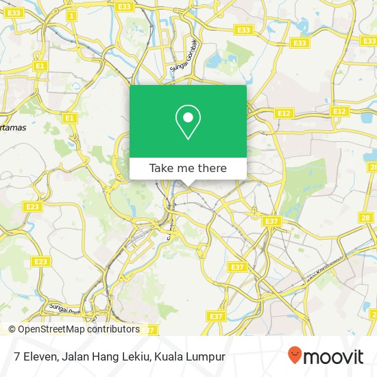 7 Eleven, Jalan Hang Lekiu map