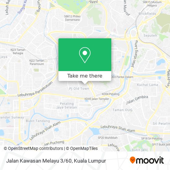 Jalan Kawasan Melayu 3/60 map