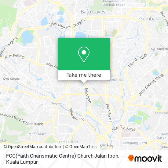 Peta FCC(Faith Charismatic Centre) Church,Jalan Ipoh