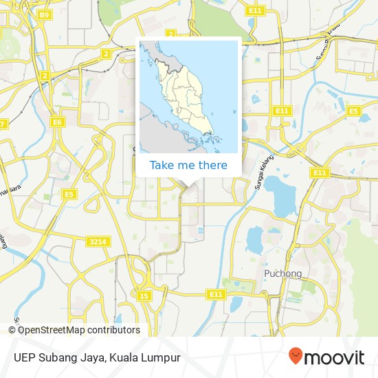 Peta UEP Subang Jaya