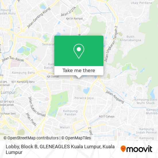 Lobby, Block B, GLENEAGLES Kuala Lumpur map