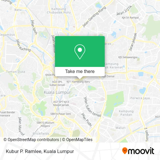 Kubur P. Ramlee map