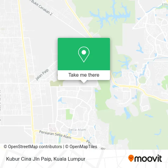 Kubur Cina Jln Paip map