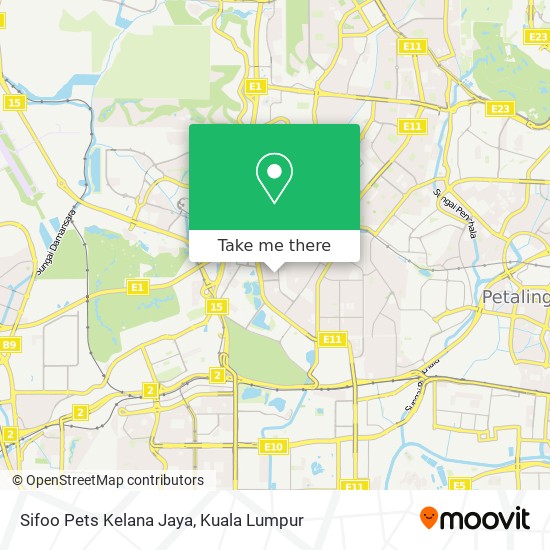 Sifoo Pets Kelana Jaya map