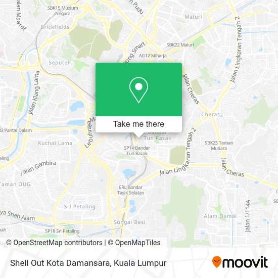 Shell Out Kota Damansara map