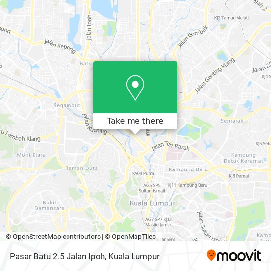 Peta Pasar Batu 2.5 Jalan Ipoh