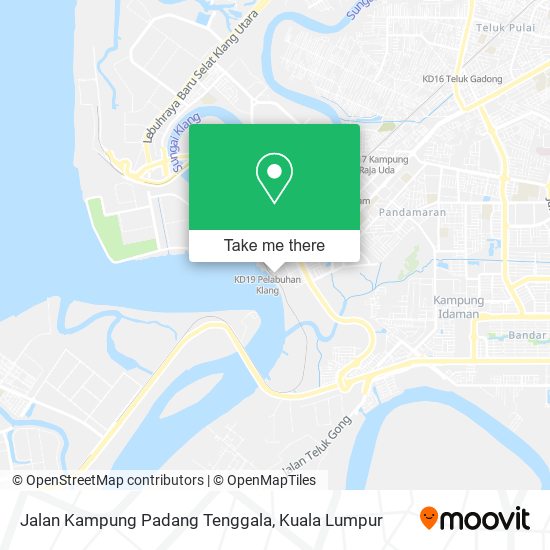 Peta Jalan Kampung Padang Tenggala