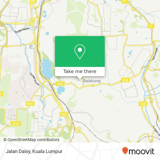 Jalan Daisy map