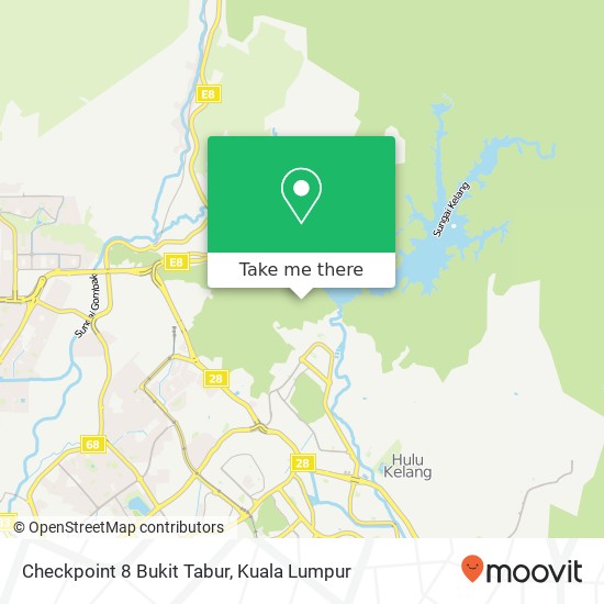 Peta Checkpoint 8 Bukit Tabur