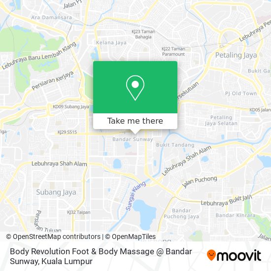 Body Revolution Foot & Body Massage @ Bandar Sunway map