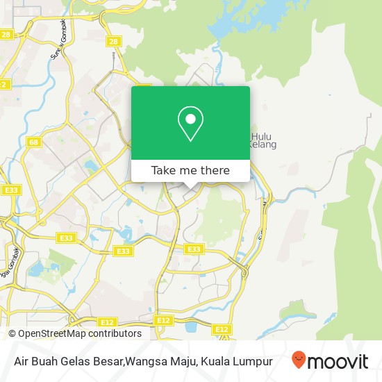 Air Buah Gelas Besar,Wangsa Maju map