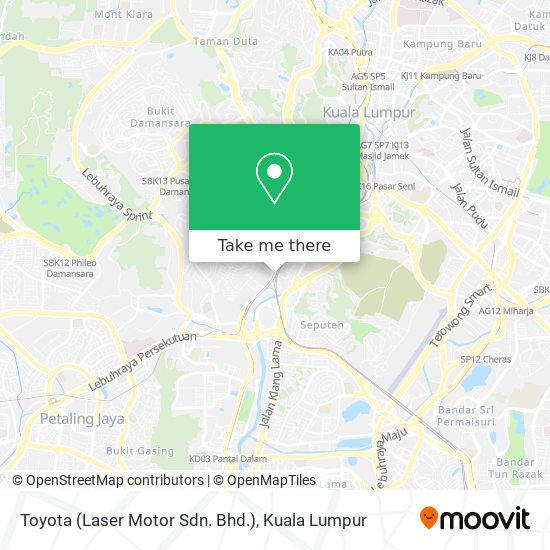 Peta Toyota (Laser Motor Sdn. Bhd.)