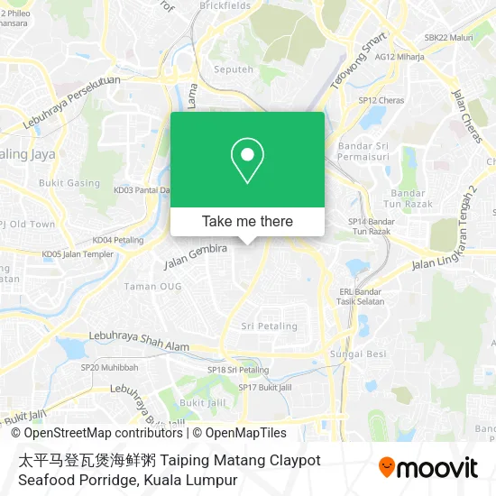 太平马登瓦煲海鲜粥 Taiping Matang Claypot Seafood Porridge map