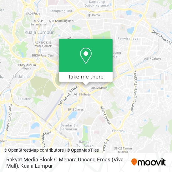 Peta Rakyat Media Block C Menara Uncang Emas (Viva Mall)