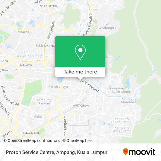 Proton Service Centre, Ampang map