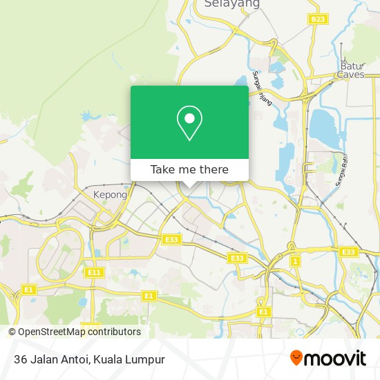 36 Jalan Antoi map