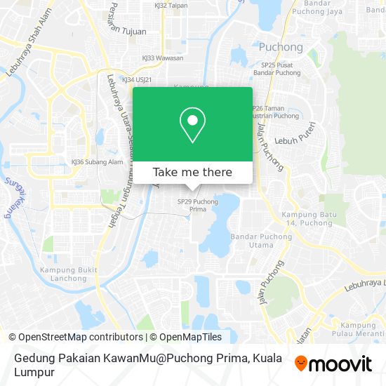 Gedung Pakaian KawanMu@Puchong Prima map