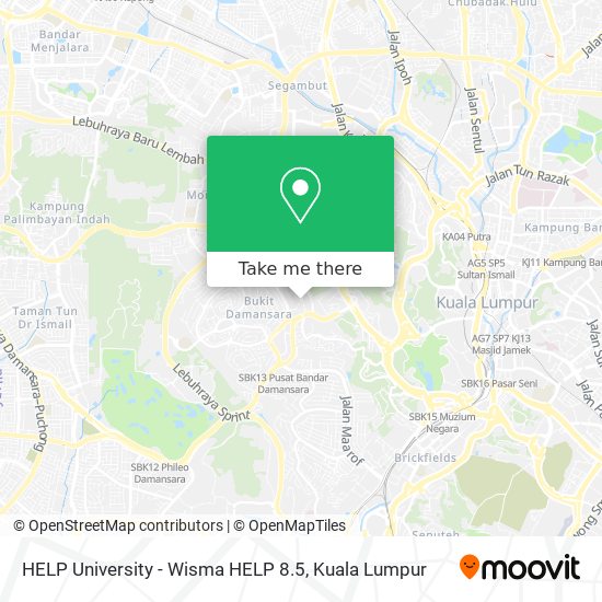 HELP University - Wisma HELP 8.5 map