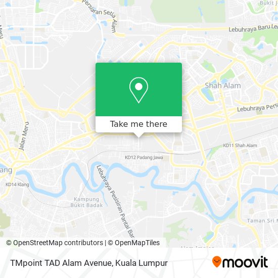 Peta TMpoint TAD Alam Avenue