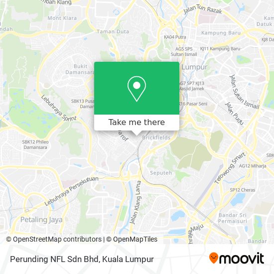 Perunding NFL Sdn Bhd map