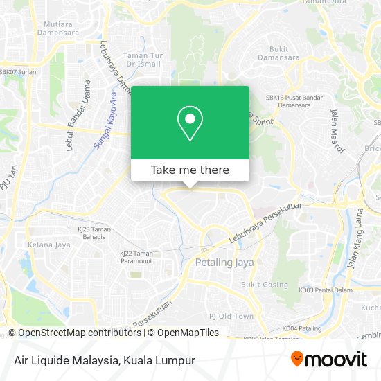 Peta Air Liquide Malaysia