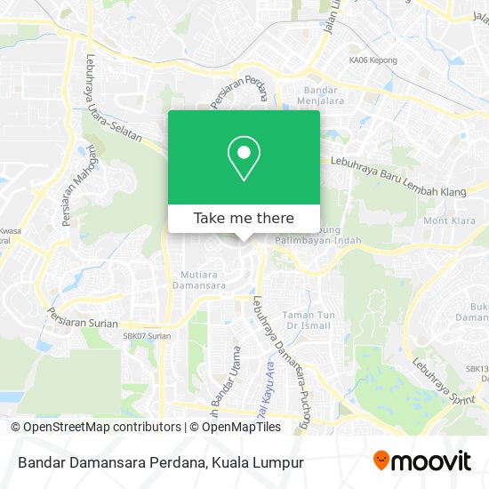 Peta Bandar Damansara Perdana