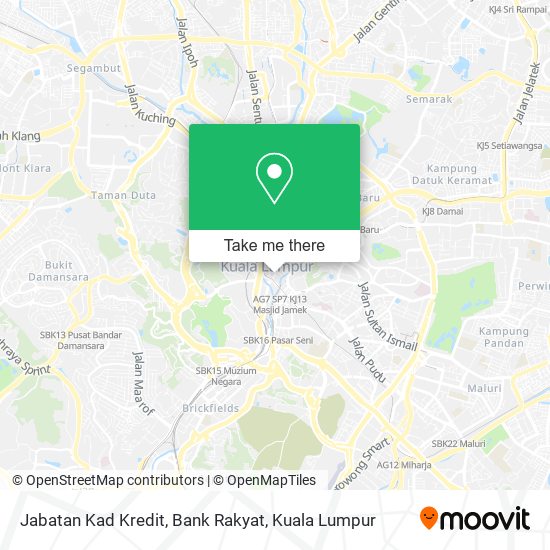 Jabatan Kad Kredit, Bank Rakyat map