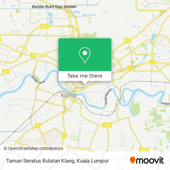 Taman Seratus Bulatan Klang map