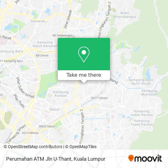 Perumahan ATM Jln U-Thant map