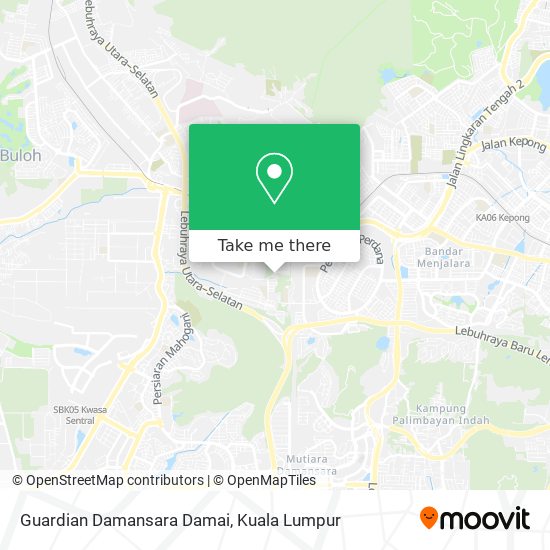 Guardian Damansara Damai map