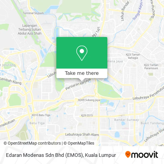 Edaran Modenas Sdn Bhd (EMOS) map