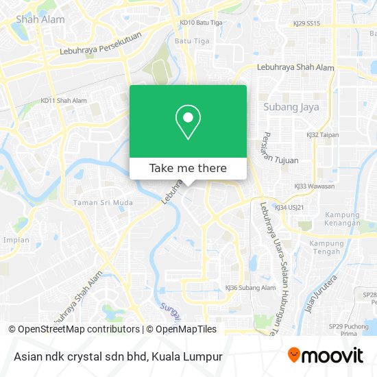 Asian ndk crystal sdn bhd map