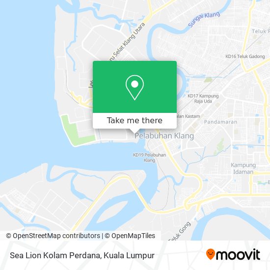 Sea Lion Kolam Perdana map