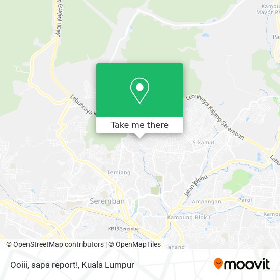 Ooiii, sapa report! map