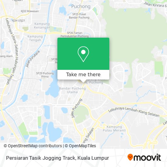Persiaran Tasik Jogging Track map