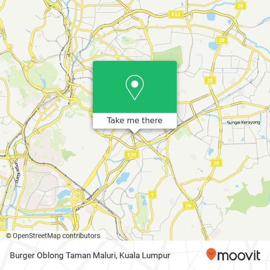 Burger Oblong Taman Maluri map