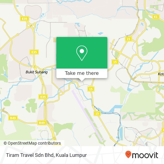 Peta Tiram Travel Sdn Bhd