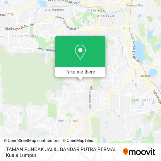 TAMAN PUNCAK JALIL, BANDAR PUTRA PERMAI map