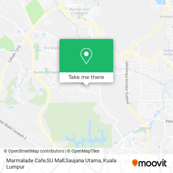 Marmalade Cafe,SU Mall,Saujana Utama map