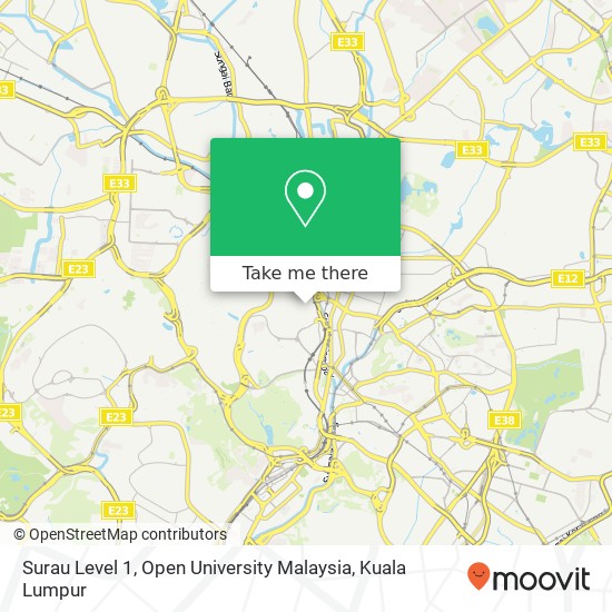 Peta Surau Level 1, Open University Malaysia