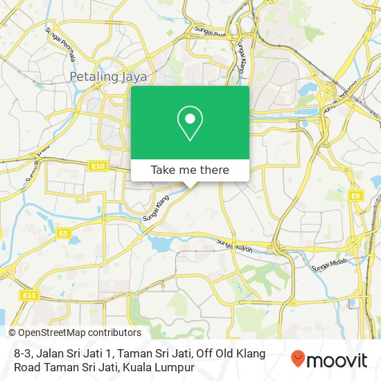Peta 8-3, Jalan Sri Jati 1, Taman Sri Jati, Off Old Klang Road Taman Sri Jati