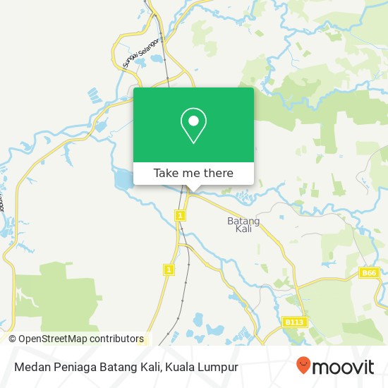 Medan Peniaga Batang Kali map